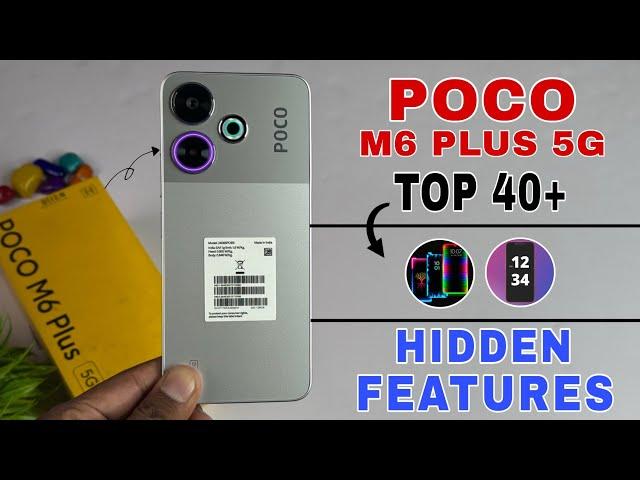Poco M6 Plus 5G Top 40++ Hidden Features | Poco M6 Plus Tips And Tricks | Poco M6 Plus 5G
