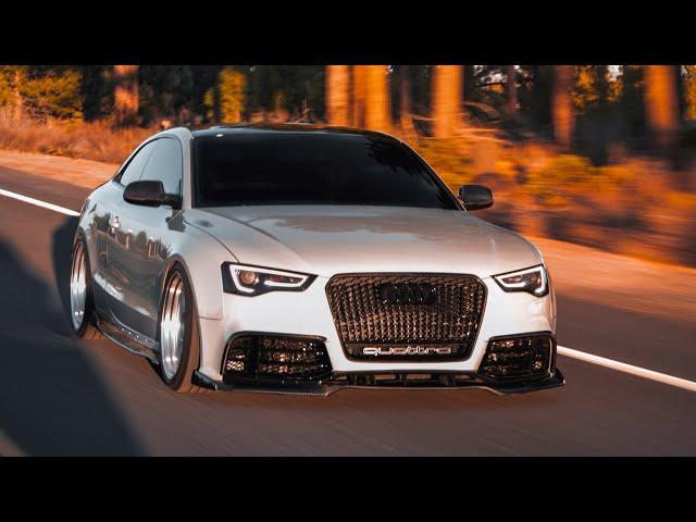 LATE NIGHT POV DRIVE IN A SUPERCHARGED AUDI S5 (LOUD EXHAUST)