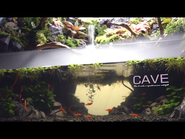 Making a Foam Cave with Waterfall in Aquaterrarium l DIY l stepbystep