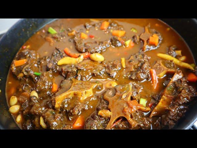 How To Make Real Authentic Jamaican Oxtail Step By Step | Best Ever Oxtail Recipe