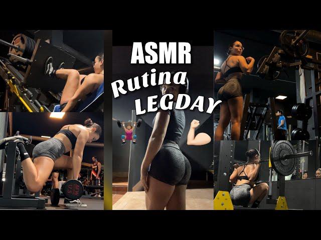 ASMR MI RUTINA LEGDAY DE GYM!‍️| ASMR talking en español para dormir - Pandasmr