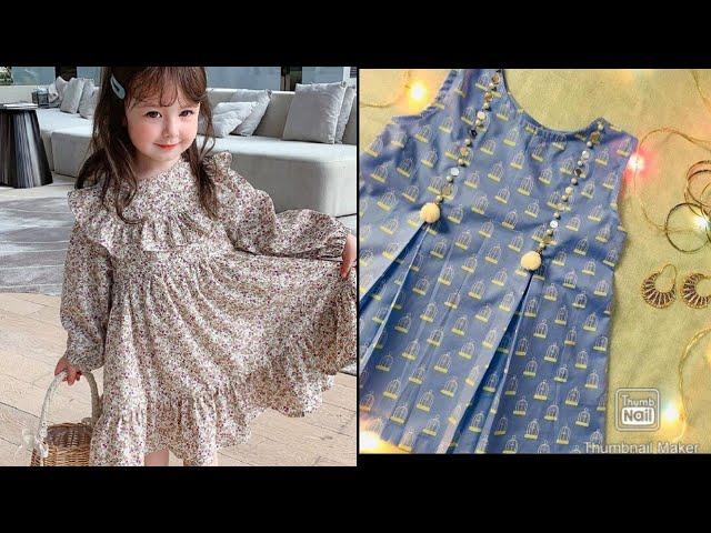 BABY GIRL FANCY EID DRESSES 2024 | LITTLE GIRL FANCY EID DRESS DESIGNS