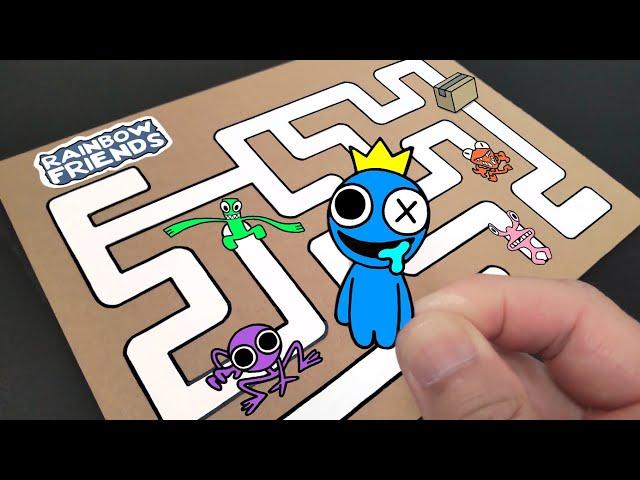 Rainbow Friends Chapter 2 Walkthrough Maze DIY & Gameplay  Easy paper craft ideas