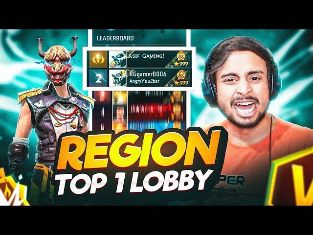 Angry Youtuber Rg Gamer  Tried To Break My Streak In Region Top 1 Lobby  Garena Free Fire