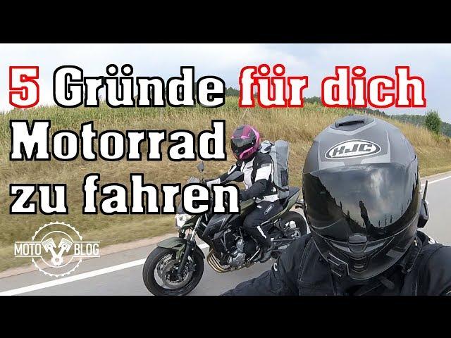 5 Gründe warum du Motorrad fahren solltest