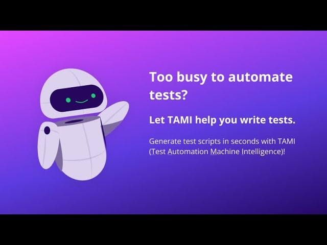 Generate automated tests with TAMI | UIlicious