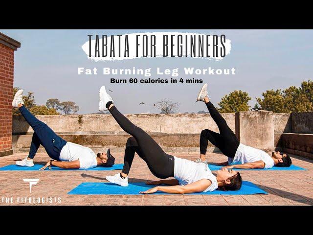 TABATA For Beginners | Fat Burning Leg Workout | 4 Minute Home Workout