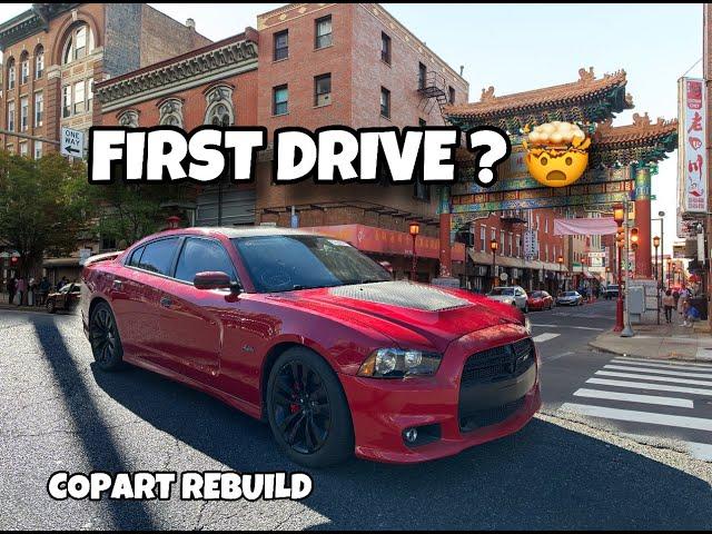 MY $3500 SRT8 FIRST DRIVE ! ( COPART REBUILD )