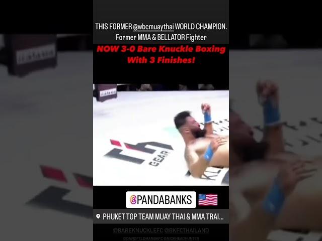 Panda Banks 3-0 with 3 Finishes in Bare Knuckle Boxing