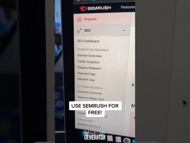 USE SEMRUSH For Free #seo #seotips #seotips2022 #seotools #seohacks #shorts