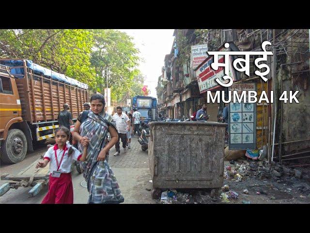 The REAL Mumbai  - Walking Tour INDIA 4K (UHD)