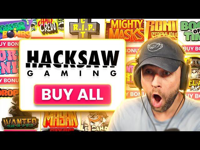 BUYING a BONUS on EVERY SLOT from HACKSAW GAMING!! (Bonus Buys)