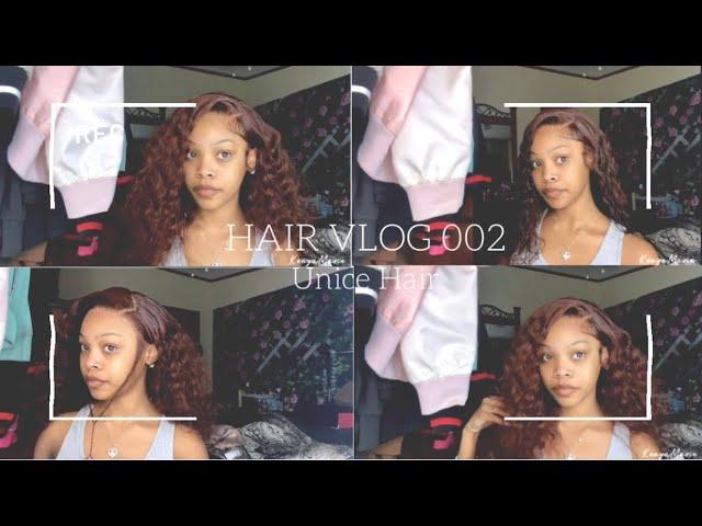 HAIR VLOG 002: Unice Hair | dark auburn 13x4 lace front wig