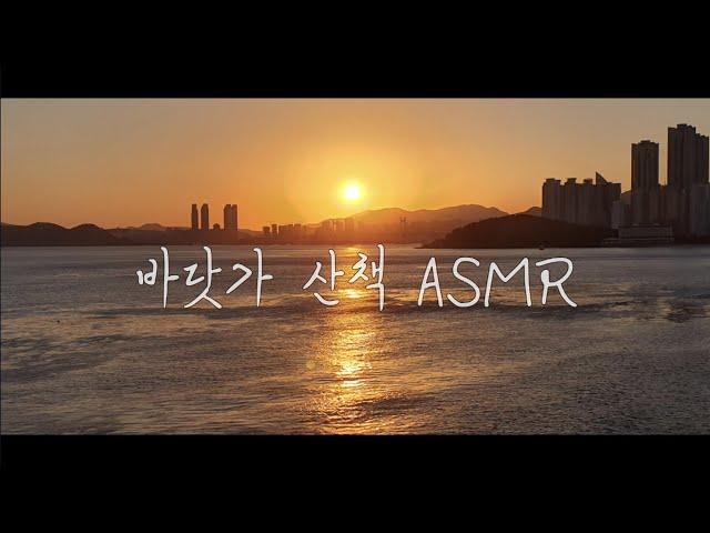 [ASMR]해운대 바닷가 산책 vlog / Let's go for a walk | 해운대 | 미포 | 스카이캡슐 | 해변열차 | 몽돌 해변 | 파도소리 | 노을 | 