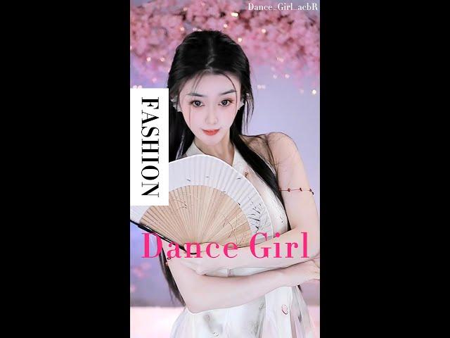 Beautiful woman | Under the peach tree | Peach Blossom Fan Dance | Dance_Girl_acbR.2