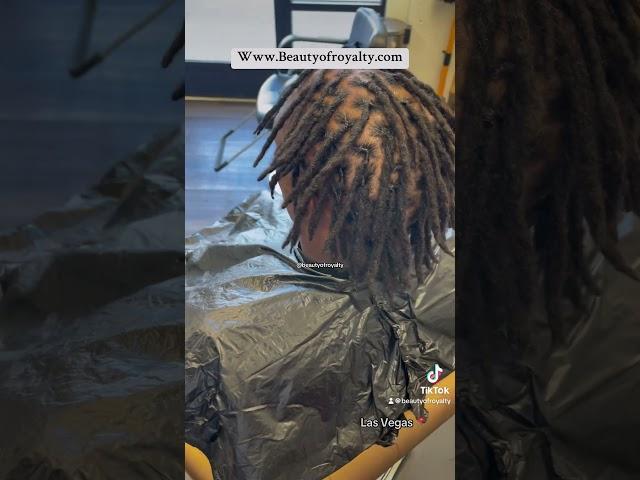 LOC RETWIST | Las Vegas #locs #locsjourney #locstyles #lasvwgashair#beauty#beautyofroyalty