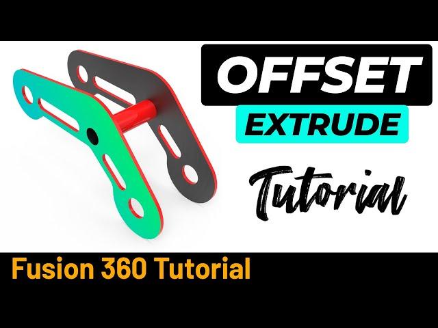 Fusion 360 Surface Tutorial 269 - Offset Extrrude and Mirror