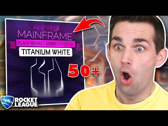 THE LUCKIEST *BLACK MARKET* CRATE BATTLE EVER!  (Best Rocket League Crate Opening War)