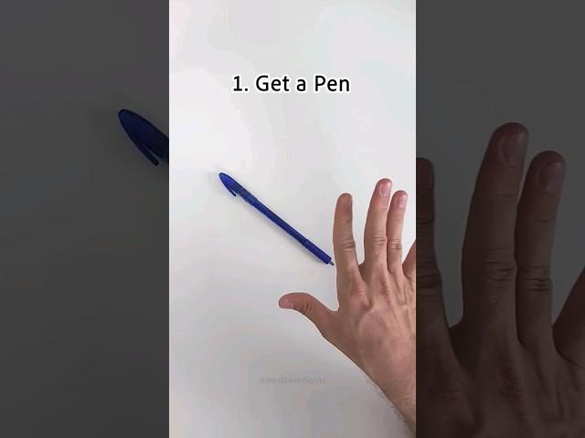 Can You Repeat This EASY Pen Trick in Less than 100 Tries?  #shorts