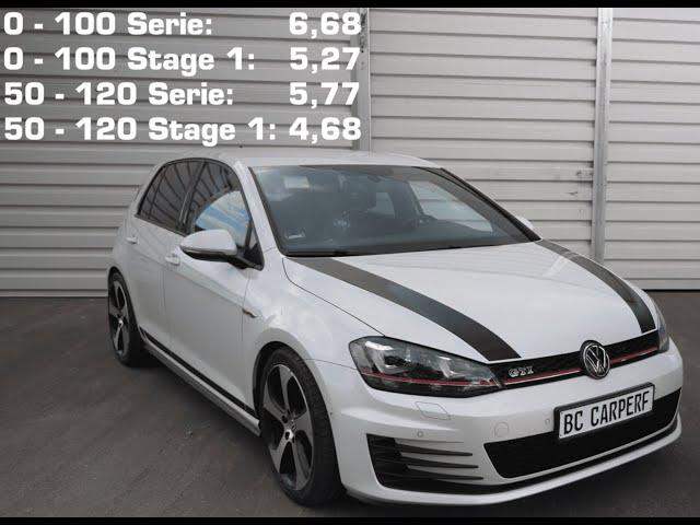 Golf 7 GTI Stage 1 und DSG Optimierung - Leistungssteigerung - Chiptuning - Zeiten messen