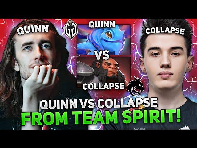 QUINN vs COLLAPSE from TEAM SPIRIT! | HARD GAME for QUINN plays on PUCK DOTA 2!