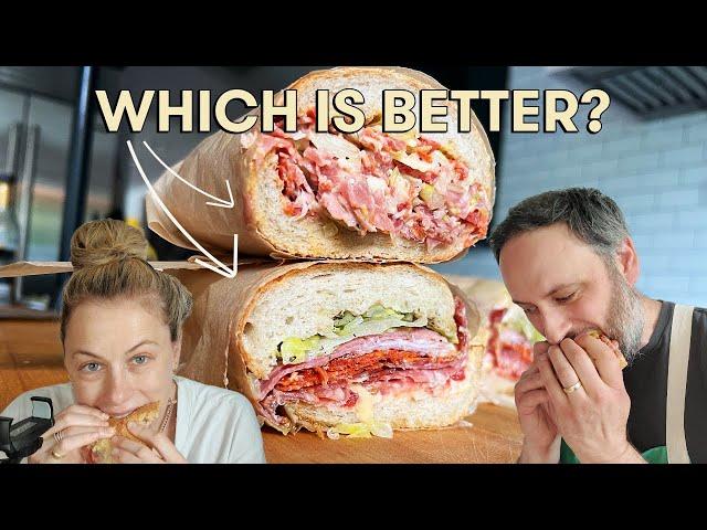 Viral Chopped Italian Sandwich Vs. Classic