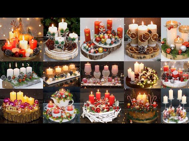 21 Christmas candle centerpieces ideas (compilation)