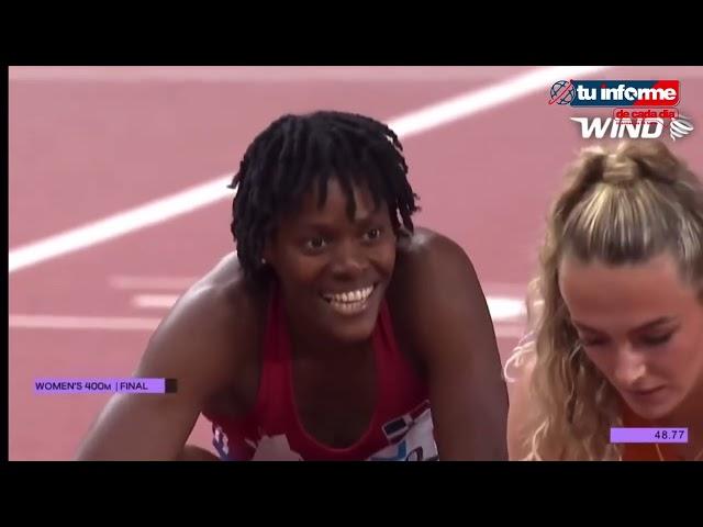 Marileidy Paulino Nueva Campeona Mundial Atletismo 400 Metros Planos