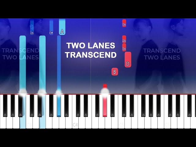 TWO LANES - Transcend (Piano Tutorial)