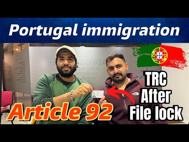 Portugal TRC In 2 Months | Article 92 | Student TRC | Portugal immigration update