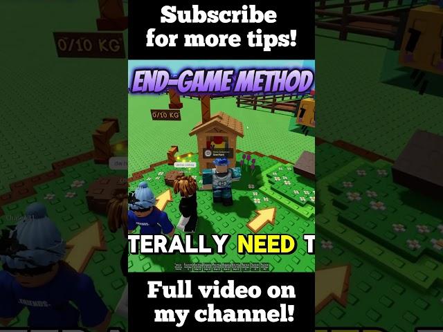 INSANE INFINITE HONEY METHOD!!!! #roblox #fyp #growagarden #tips #method