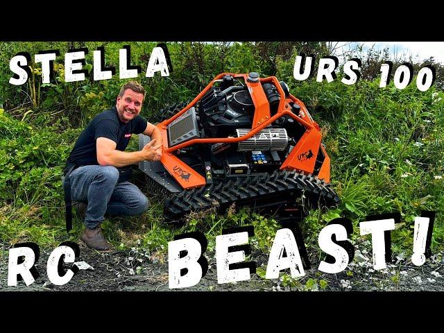 MR Stella Has Created a BEAST! We Test The Stella URS 100 Remote Control Rotary Brush Mower!