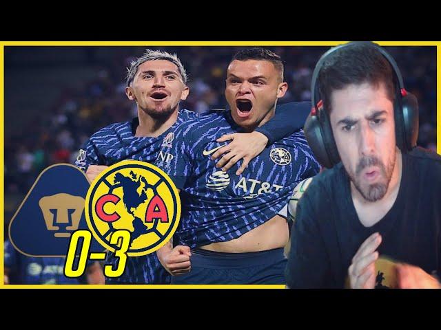  ¡¡DOMINIO ÁGUILA!! |  Reacciones PUMAS 0-3 AMÉRICA | Liga MX Apertura 2022  (J8)