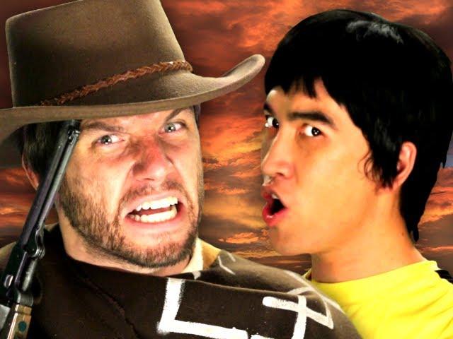 Bruce Lee vs Clint Eastwood. Epic Rap Battles of History