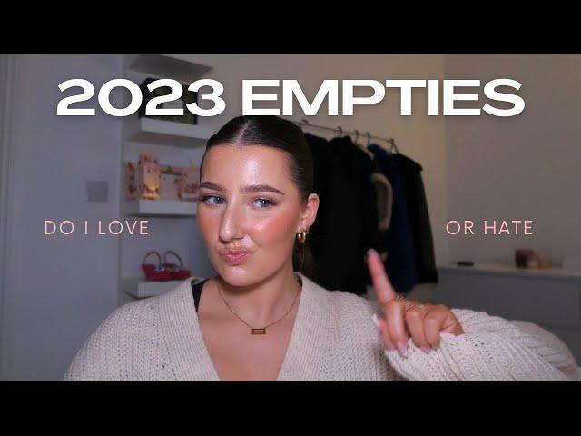 EMPTIES 2023 | Telling the truth about my empty products🫦