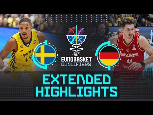 Sweden  vs Germany  | Highlights | FIBA EuroBasket 2025 Qualifiers