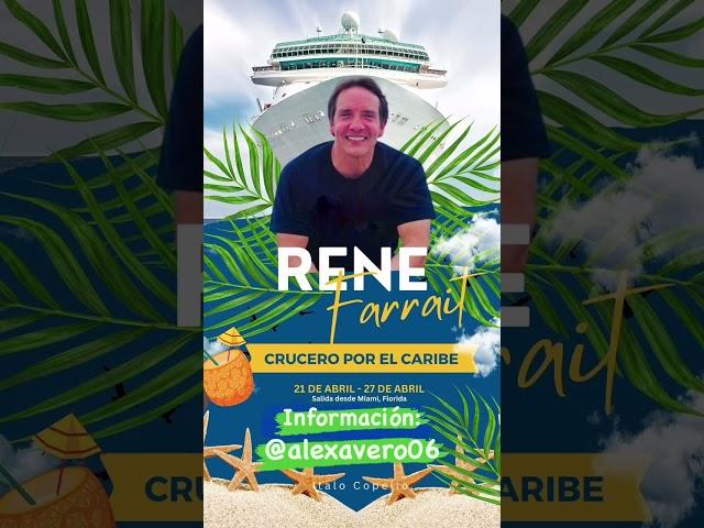 Viaja en CRUCERO por el CARIBE con RENÉ FARRAIT el 2024 #shorts