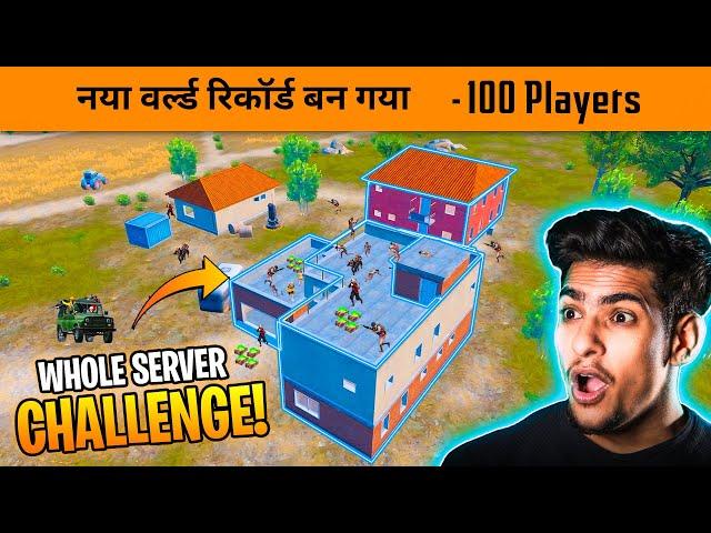 100 Players Challenge New world Record in BGMI - Bandookbaaz | BGMI Record