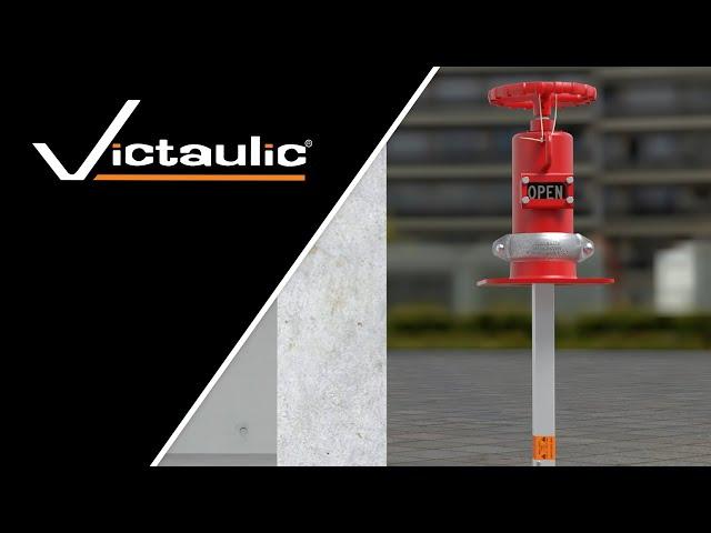 Victaulic FireLock™ Series 775 Butterfly Valve Wall Post Indicator Assembly Installation Animation