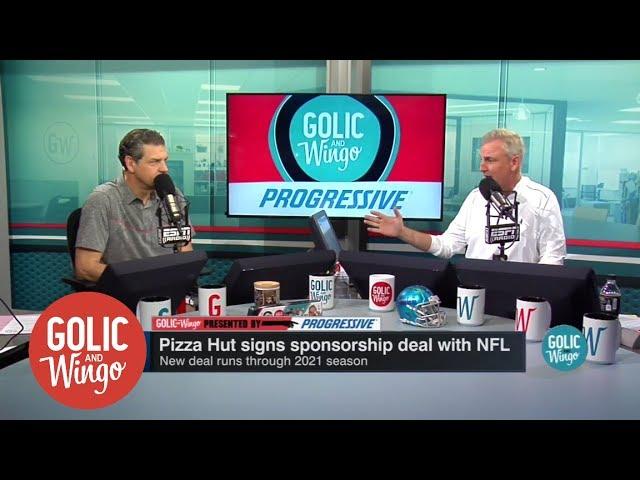 NFL makes Pizza Hut official sponsor | Golic and Wingo | ESPN