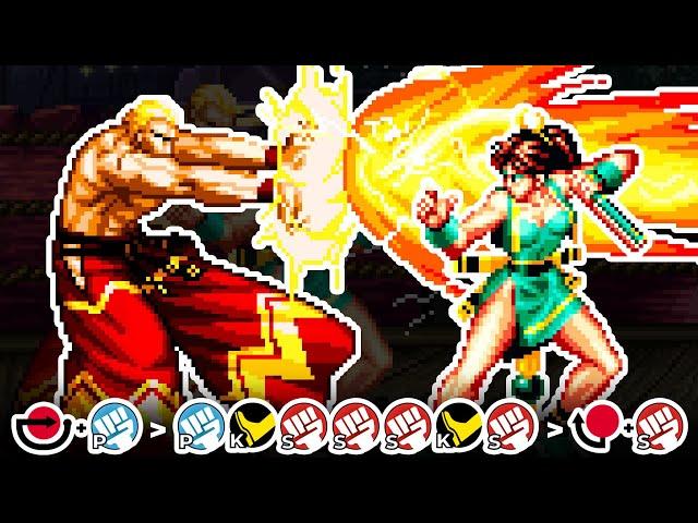 ALL SUPER MOVES TUTORIAL - Real Bout Fatal Fury (RBFF)