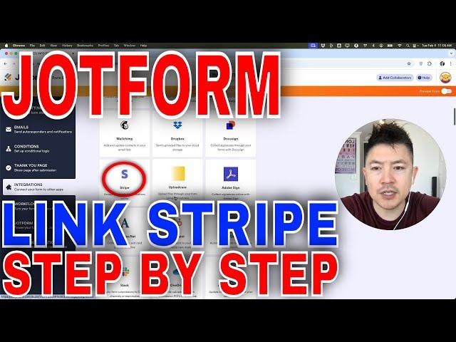   How To Link Connect Stripe To JotForm 