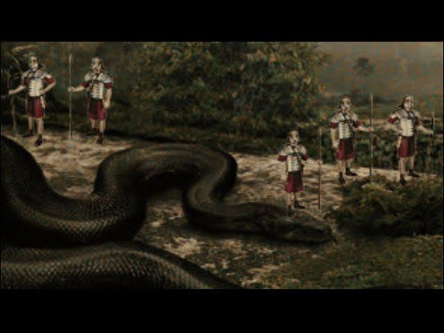 Roman Legions killed a Monster Snake in Carthage