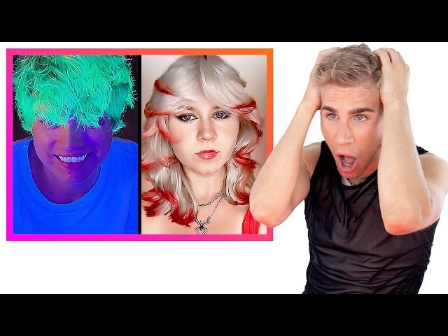 Hairdresser Reacts To Crazy Color Transformations