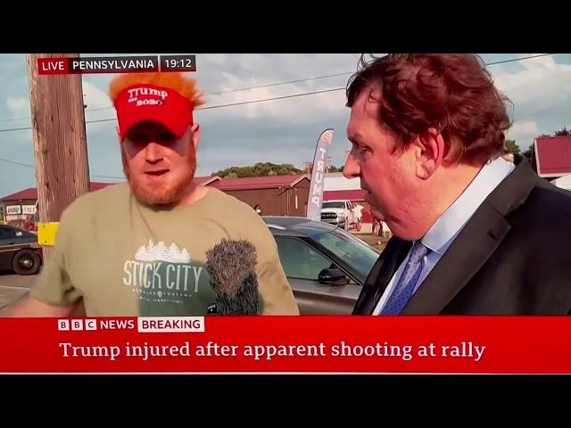 BBC Interview With Guy Who Saw Trump Rally Shooter