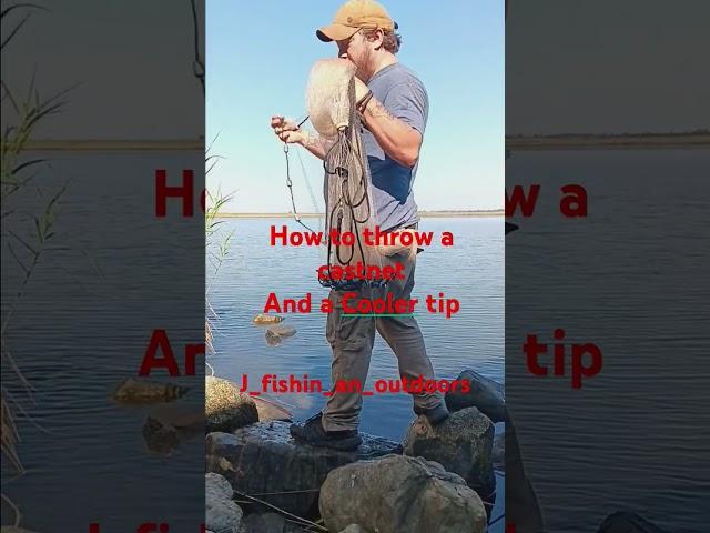 How to throw a cast net J's way #fishing #castnetfishing