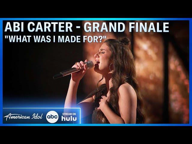 Abi Carter Reprises Her Audition Song "What Was I Made For?" At Grand Finale - American Idol 2024