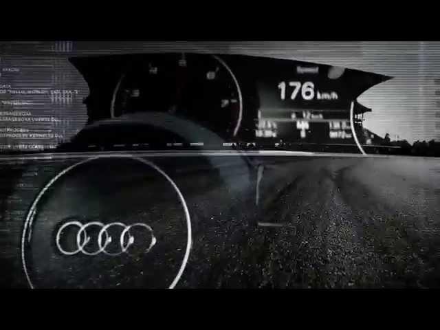 Audi RS 7 piloted driving concept on racetrack