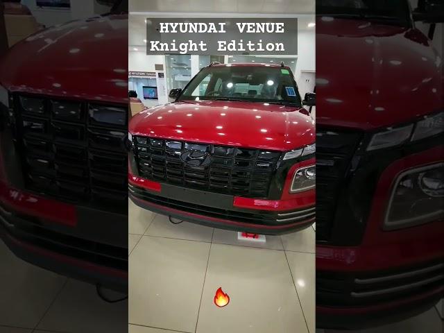 Hyundai Venue KNIGHT Edition with On-Road Price & Mileage #shorts 