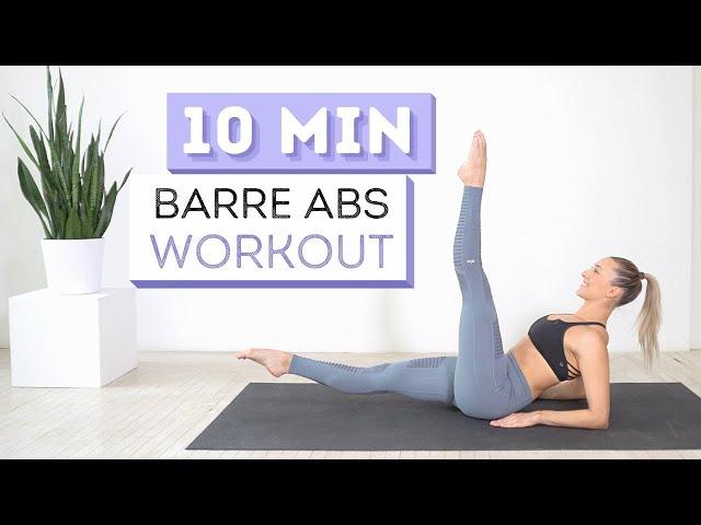 10 min BARRE ABS WORKOUT | Dancer Inspired Core Exercises